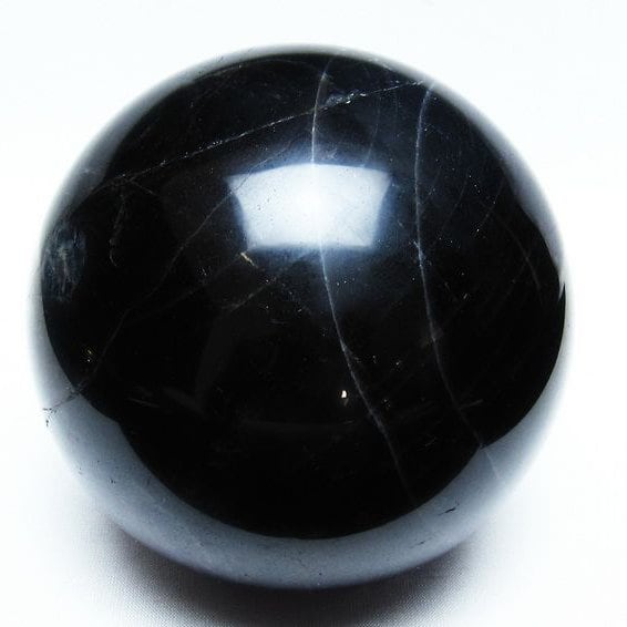 モリオン 1.8Kg 丸玉 108mm 黒水晶 一点物 151-6980