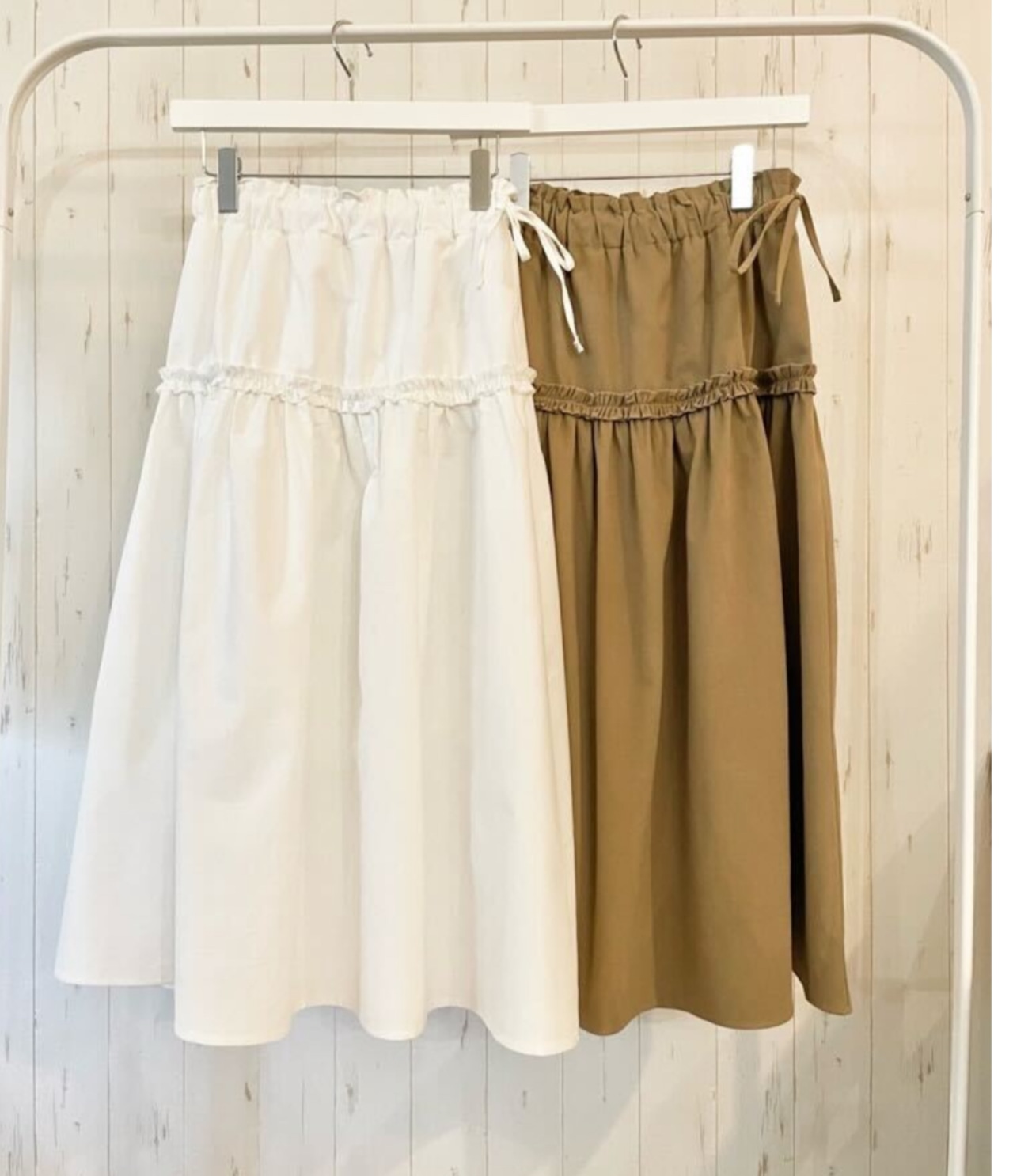 ルスポレ ピーチフリルロングスカート