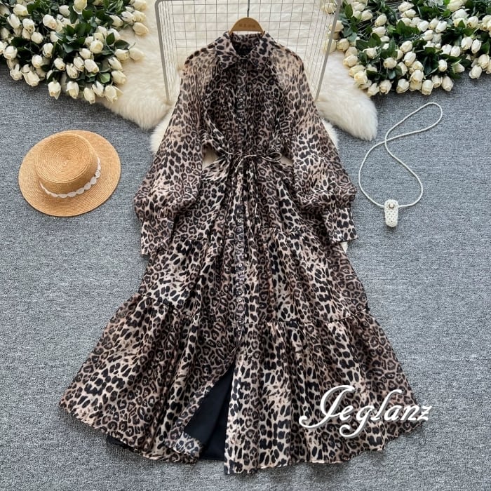 3色 シャツ ワンピース ティアード 紐ベルト 甘辛コーデ ♪(MB415)γα