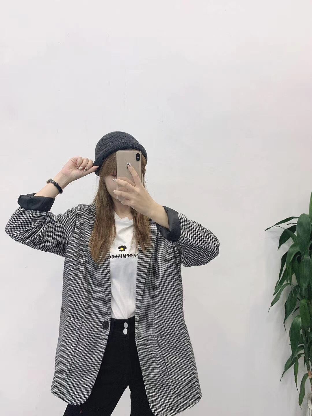 千鳥柄ジャケット