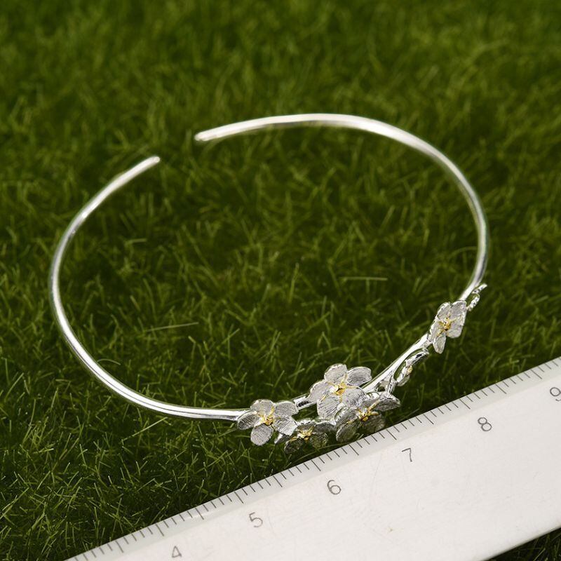 ワスレナグサのバングル - 大切な人への思いをいつも胸に刻む R416