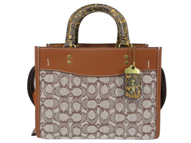 USED] COACH “コーチ” フラワー柄 2WAY トートバッグ ショルダーバッグ