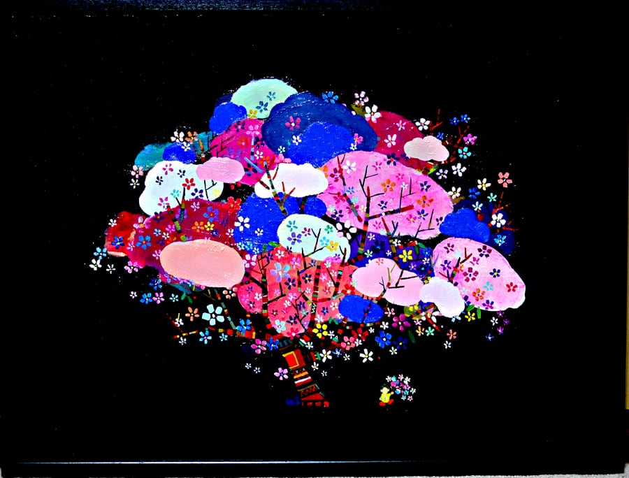 油彩画*サクラの木* 2014