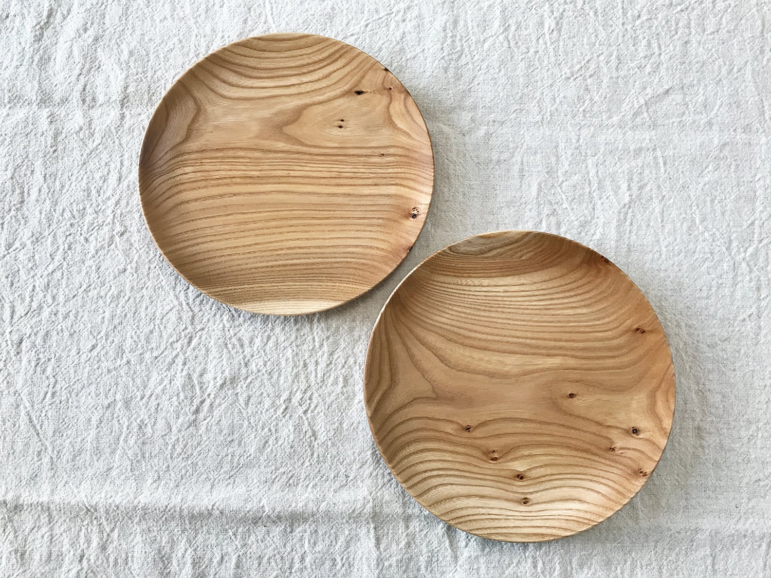 21cm 中皿 (定番のお皿) | 工房 十勝の木のうつわ web shop