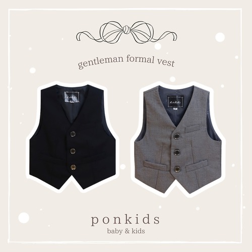 《予約商品》送料無料　キッズフォーマルベスト　