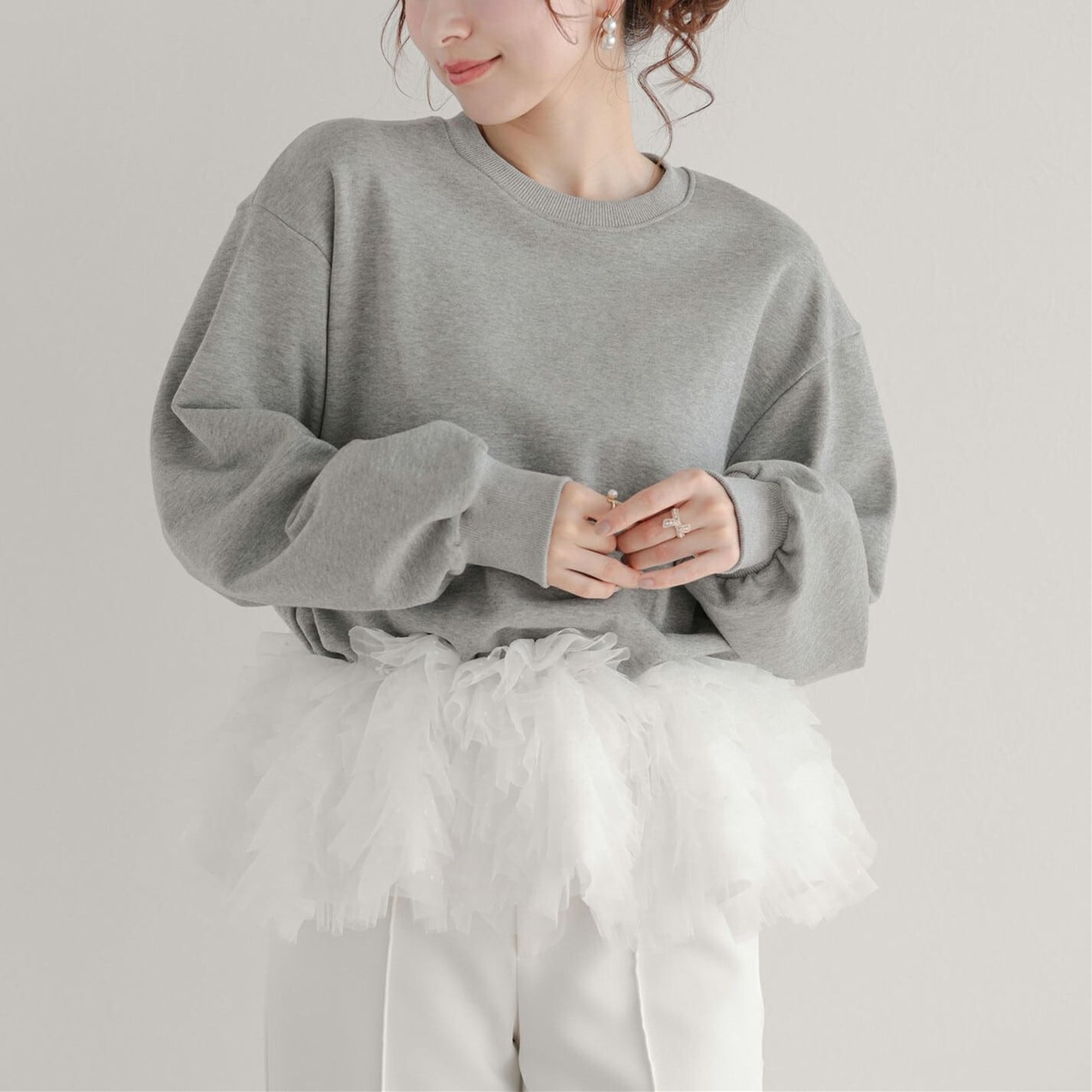 【予約商品】ギャザーフリルプルオーバー N3367