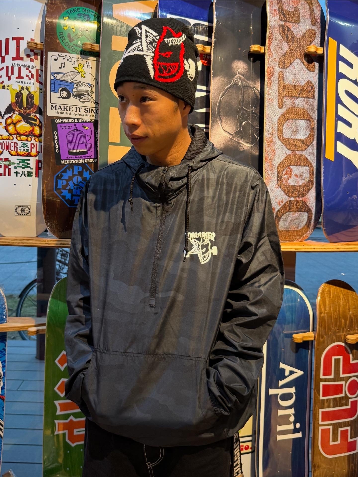 Thrasher × Spitfire / Thrasher & Burn Anorak Jacket -Camo | GOOD TIMES