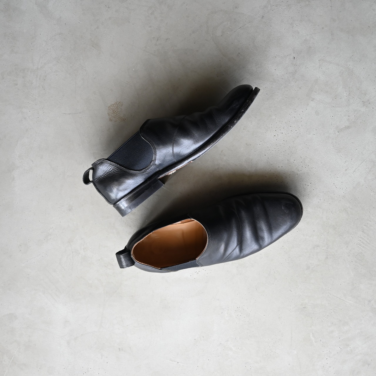 OLD JOE / "The Gardner" ARTISAN LEATHER SIDE-GORE SHOES