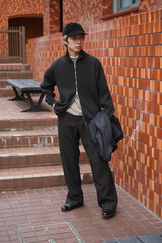 BATONER / SUPER HIGH TWIST WOOL DRIVERS KNIT (Brown)