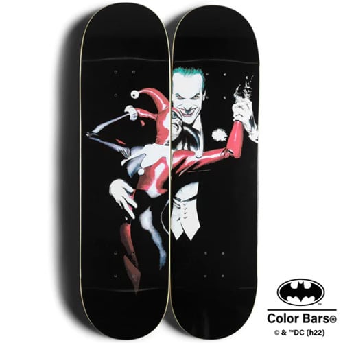 JOKER スケートボード デッキ ペイズリー柄 Color Bars × DC Comics Sway With Me Skateboard Set DCコミックス