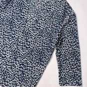 Leilian レリアン レオパード 長袖 ジャケット 上着 9/ブルー系 レディース