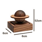 【木製 インテリア ディフューザー】ブラックウォールナット プラネット アロマセラピー 装飾品 長時間持続 エッセンシャルオイル リビング 寝室 玄関 トイレ おしゃれ 揮発性 拡散 ニッチ 木星 ジュピター 火を使わない 装飾 ギフト 北欧テイスト