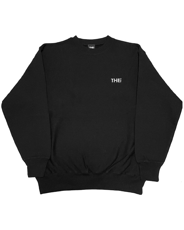 BASIC ONE POINT HEAVY WEIGHT SWEAT SHIRT B - BLACK