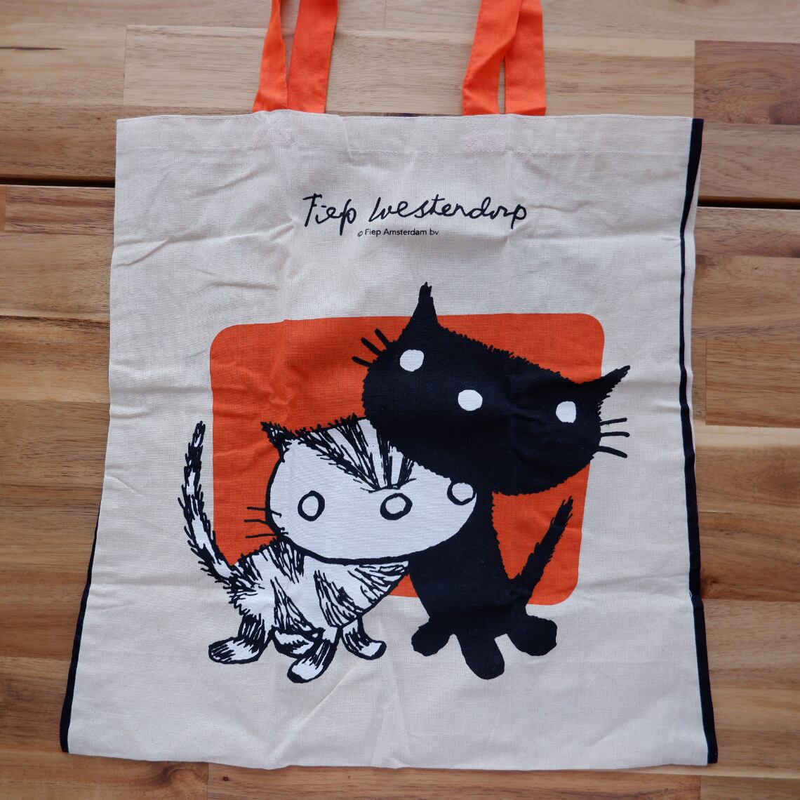 コットンバッグ＆ウルトラサン 黒い縁取りのコットンバッグ (zon-74) | past things