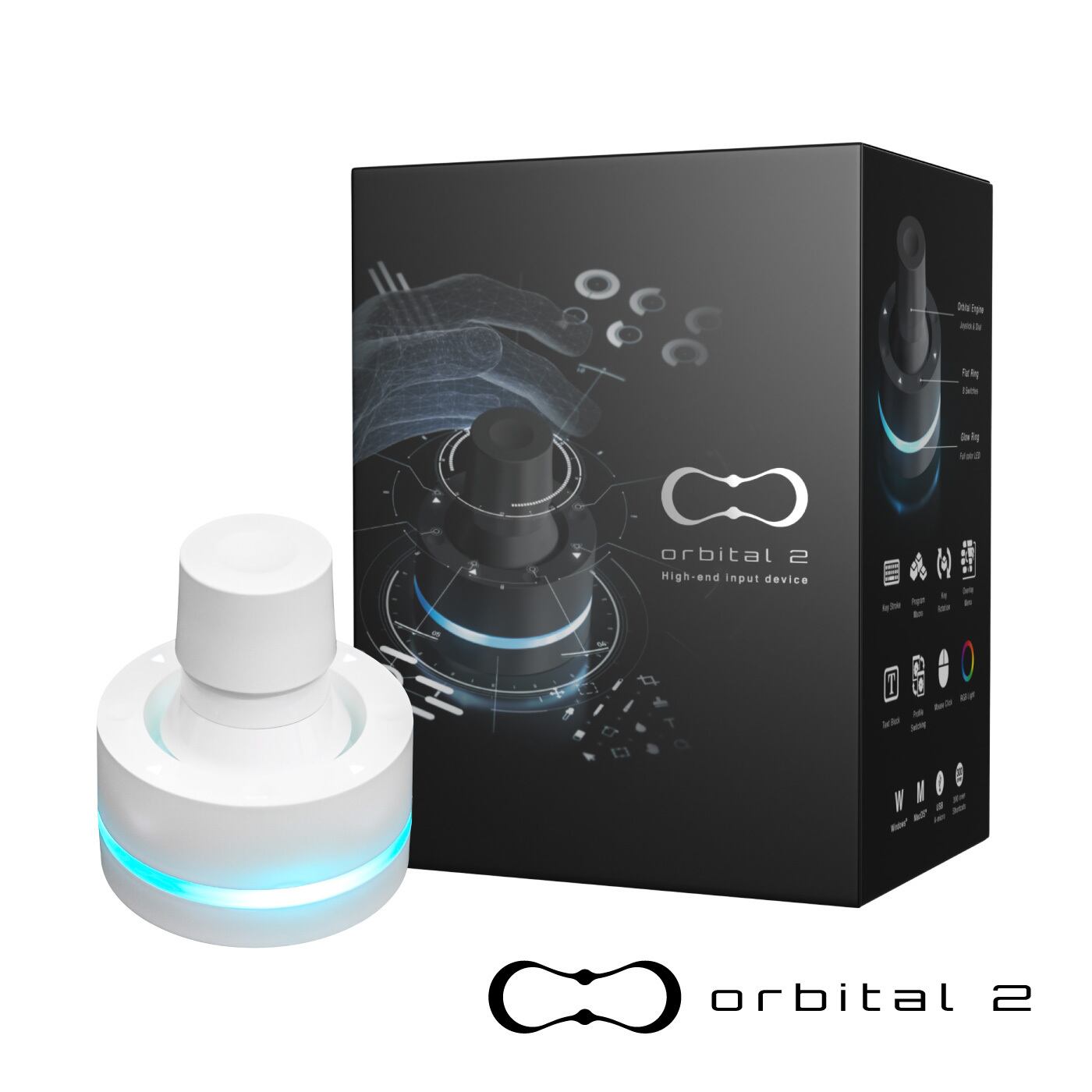 Orbital2 ピアノホワイトカラー≪クリエイター必携左手デバイス≫