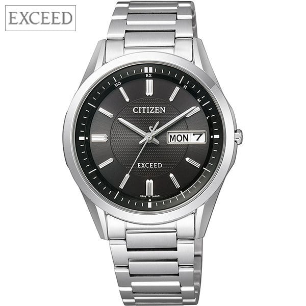 正規品CITIZEN EXCEED腕時計 AT6030-51E エコドライブ電波時計 メンズ