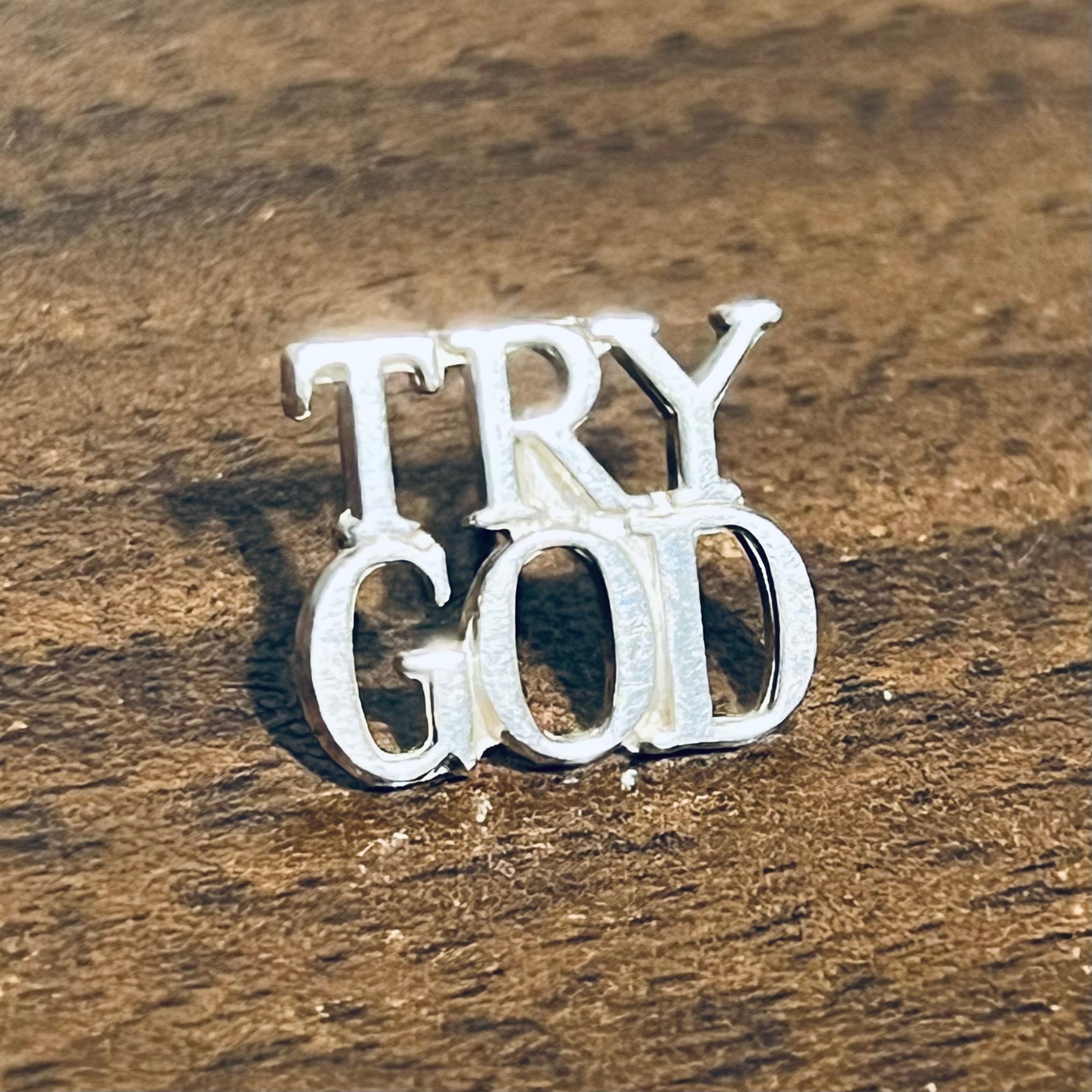 VINTAGE TIFFANYヴィンテージ ティファニー TRY GOD ピン-