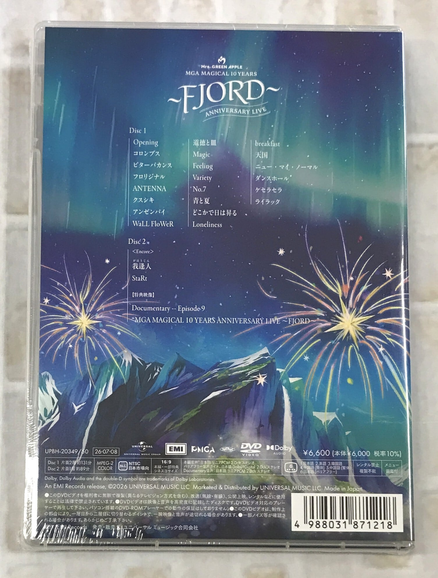 Mrs. GREEN APPLE / MGA MAGICAL 10 YEARS ANNIVERSARY LIVE ～FJORD