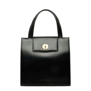 ブルガリ ハンドバッグ ブラック レザー レディース BVLGARI 中古
