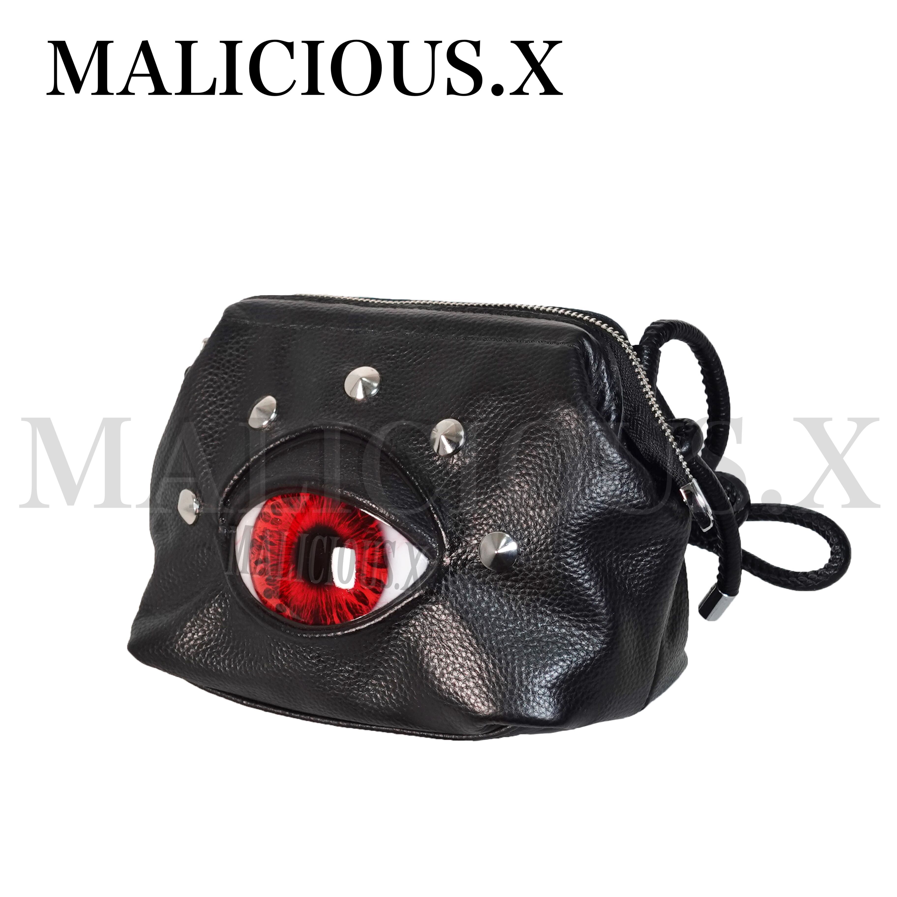 Eye Zip box shoulder Bag / Red | MALICIOUS.X