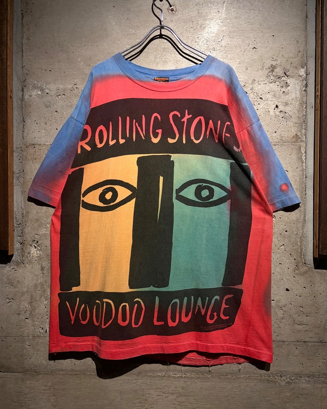 【Caka】90's "The Rolling Stones" "Voodoo Lounge Tour" Vintage T-Shirt