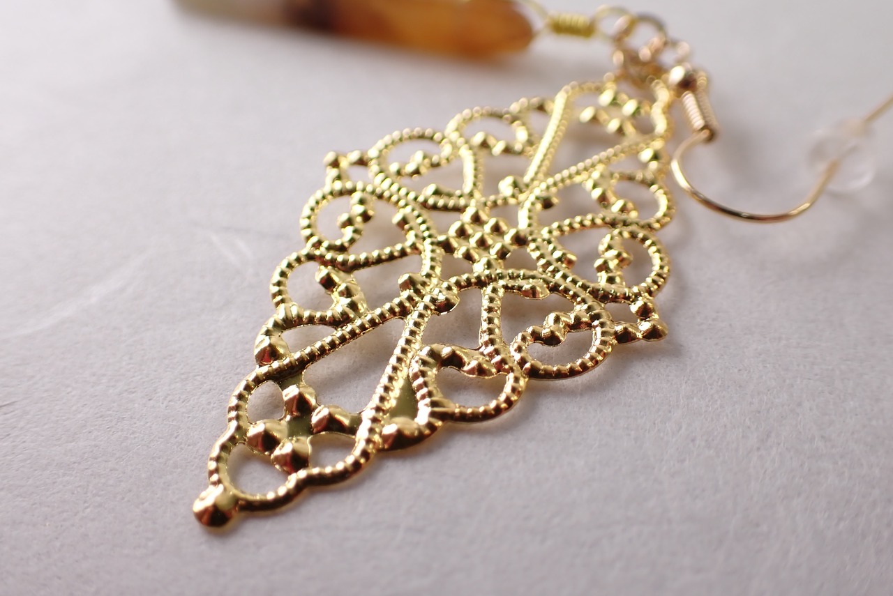 アベンチュリンピアス　24.1ct　[C9‐194]