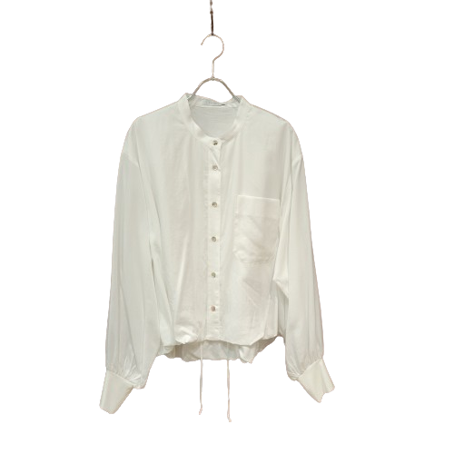 pp1641-00kk  バルーンショートシャツ／オフホワイト