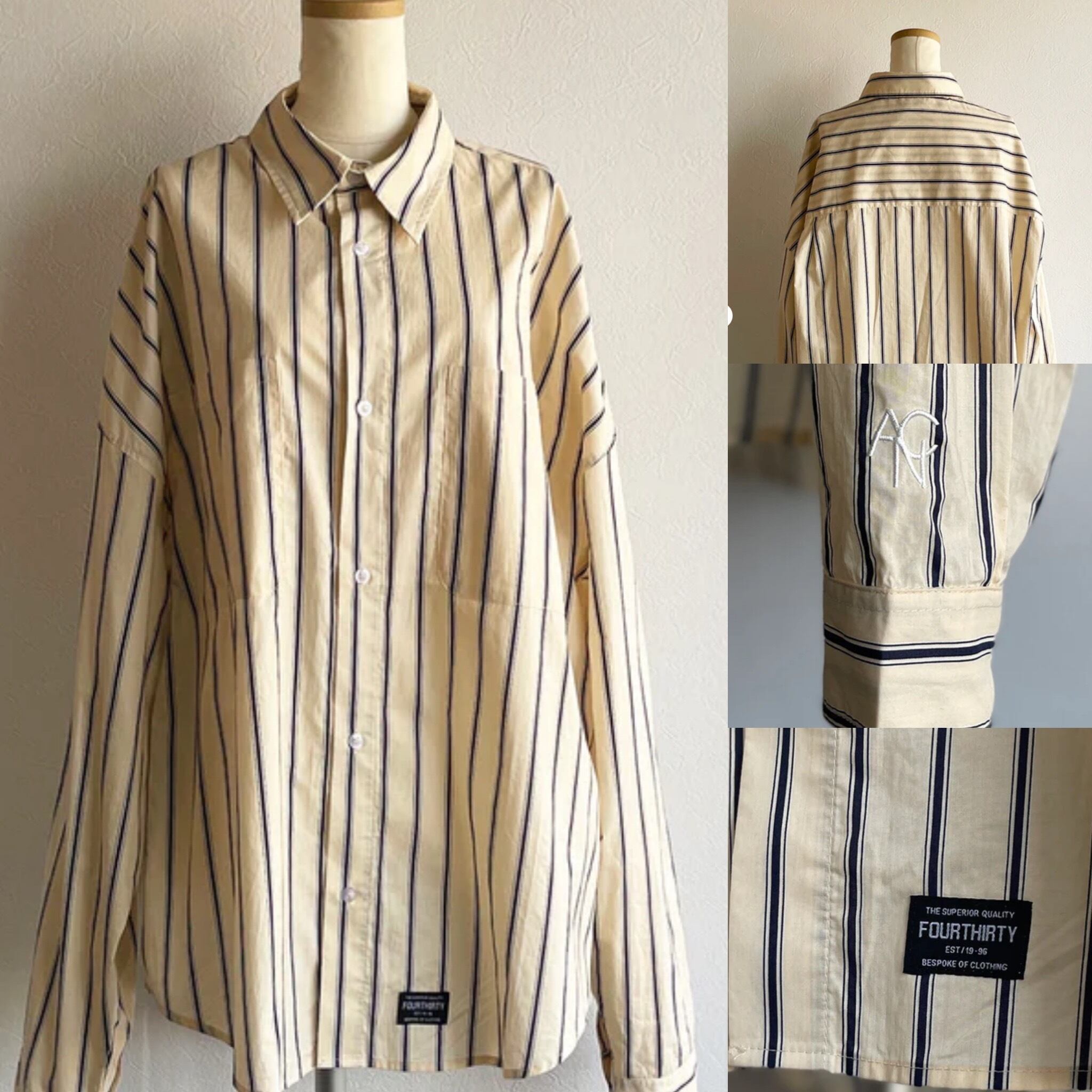 ANIECA 】 430×ANIECA STRIPE BIG SHIRTS | valance 福井