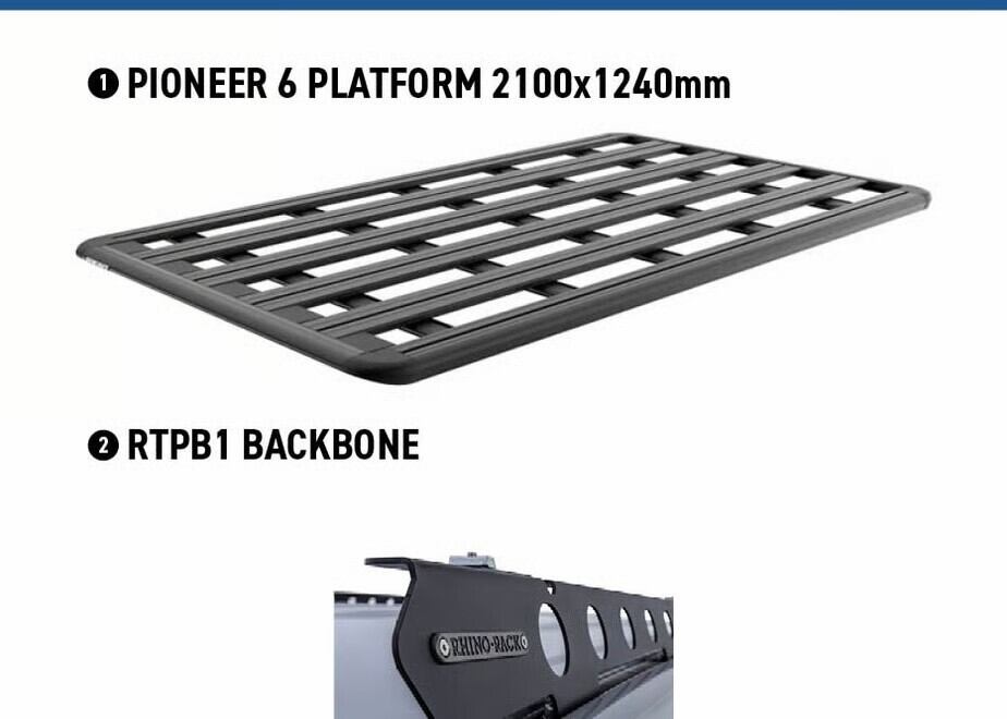 LC250】RHINO-RACK ライノラック PIONEER6 (2100mm x 1240mm) +