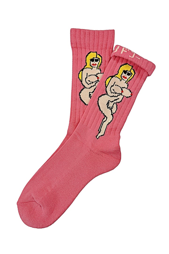 <NEW> "裸婦&TOUGH -pink- " Socks