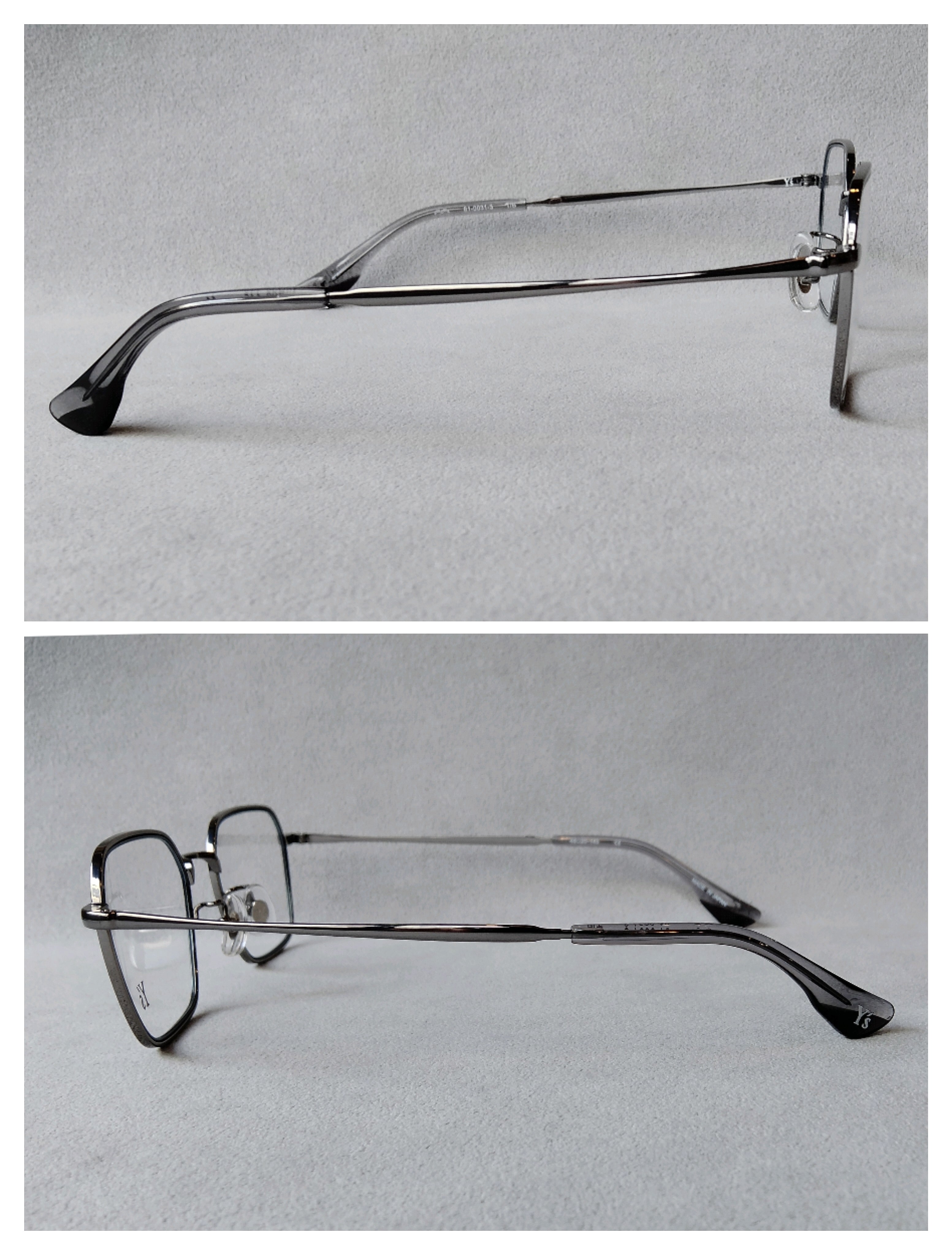 Y's (ワイズ) EYEWEAR 81-0031-3 // Light GRAY ＆ NAVY ［made in