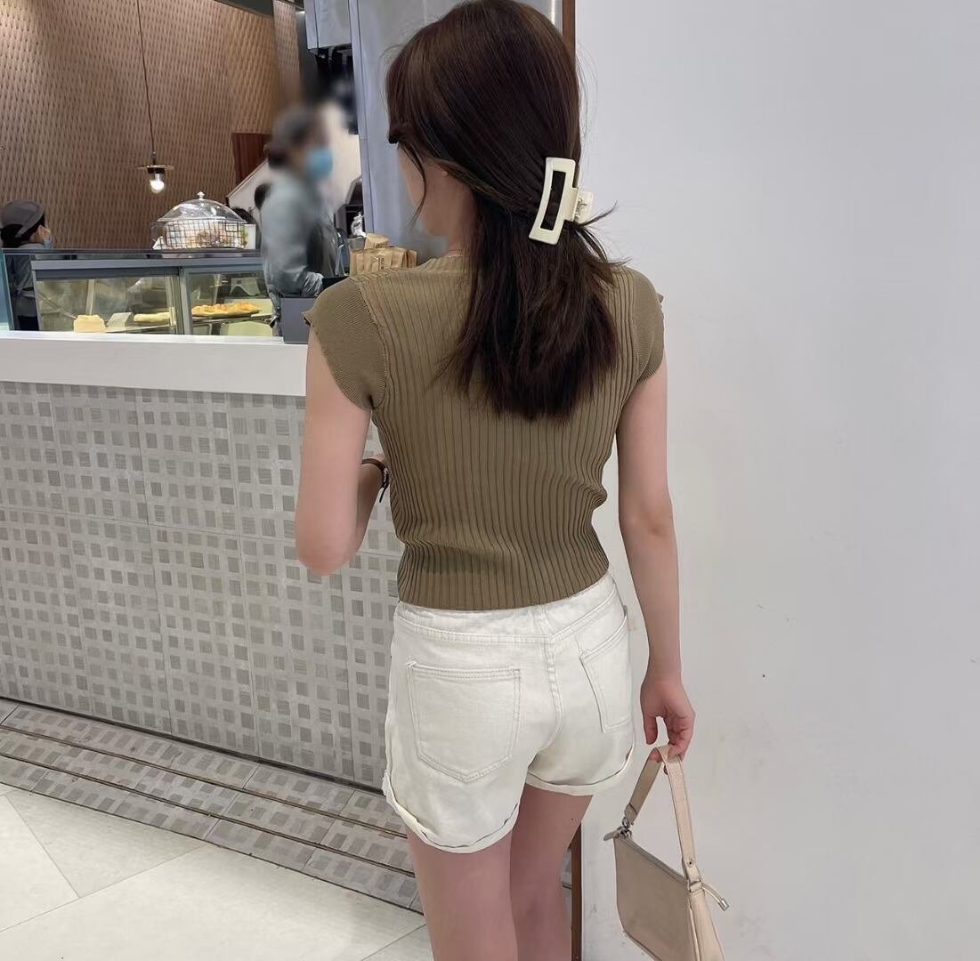 スクエアカット　リブトップス AJ1050-2205