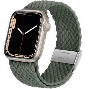 【努力特価】Anlinser アップルウォッチ バンド コンパチブル Apple Watch バンド 49mm 46mm 45mm 44mm 42mm 調整可能なバックルを備えた弾性スポーツバンド iWatch Ultra 3/2/1 SEシリーズ11 10 9 8 7 6 5 4-1に対応、緑