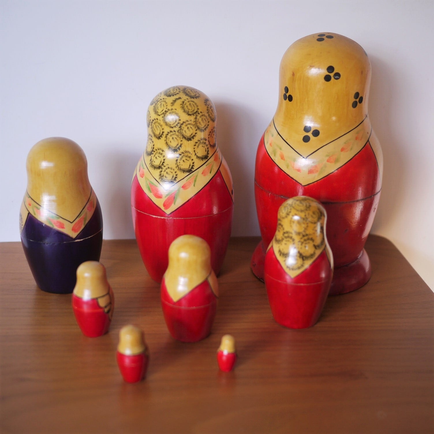 マトリョーシカ8個組 セミョーノフ ロシアUSSR | こりすのパン屋Base