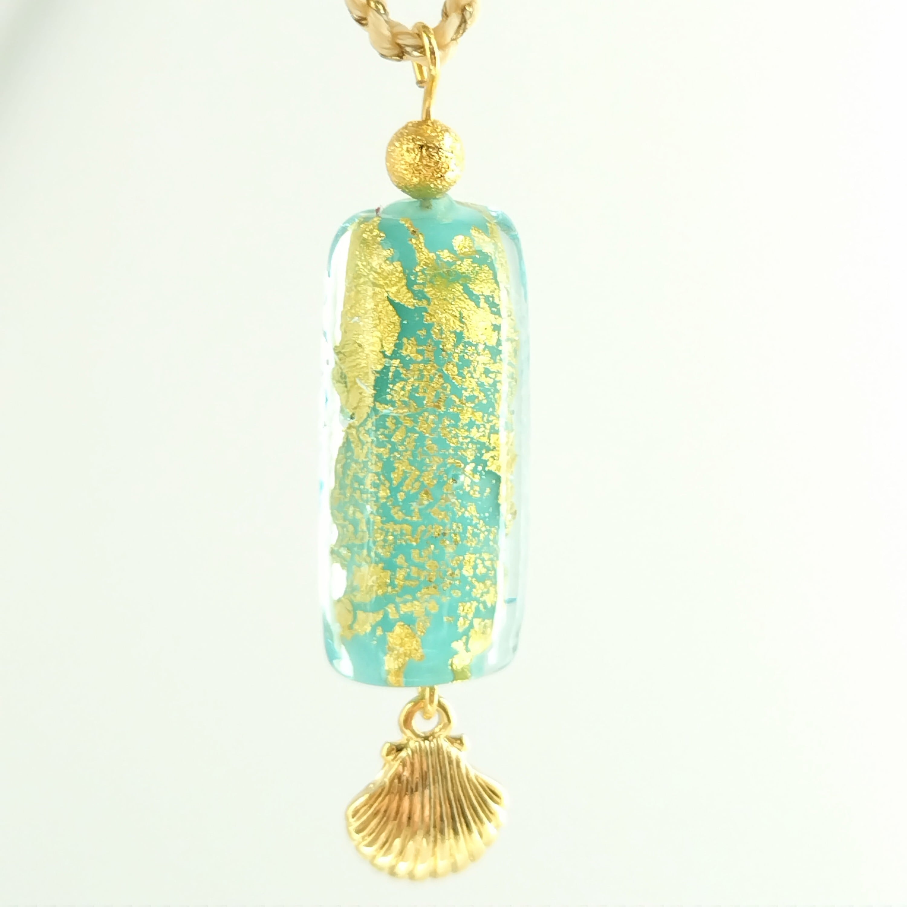 ハワイの海風〜ヴェネツィアンガラスペンダント | ひらり姫ジュエリー