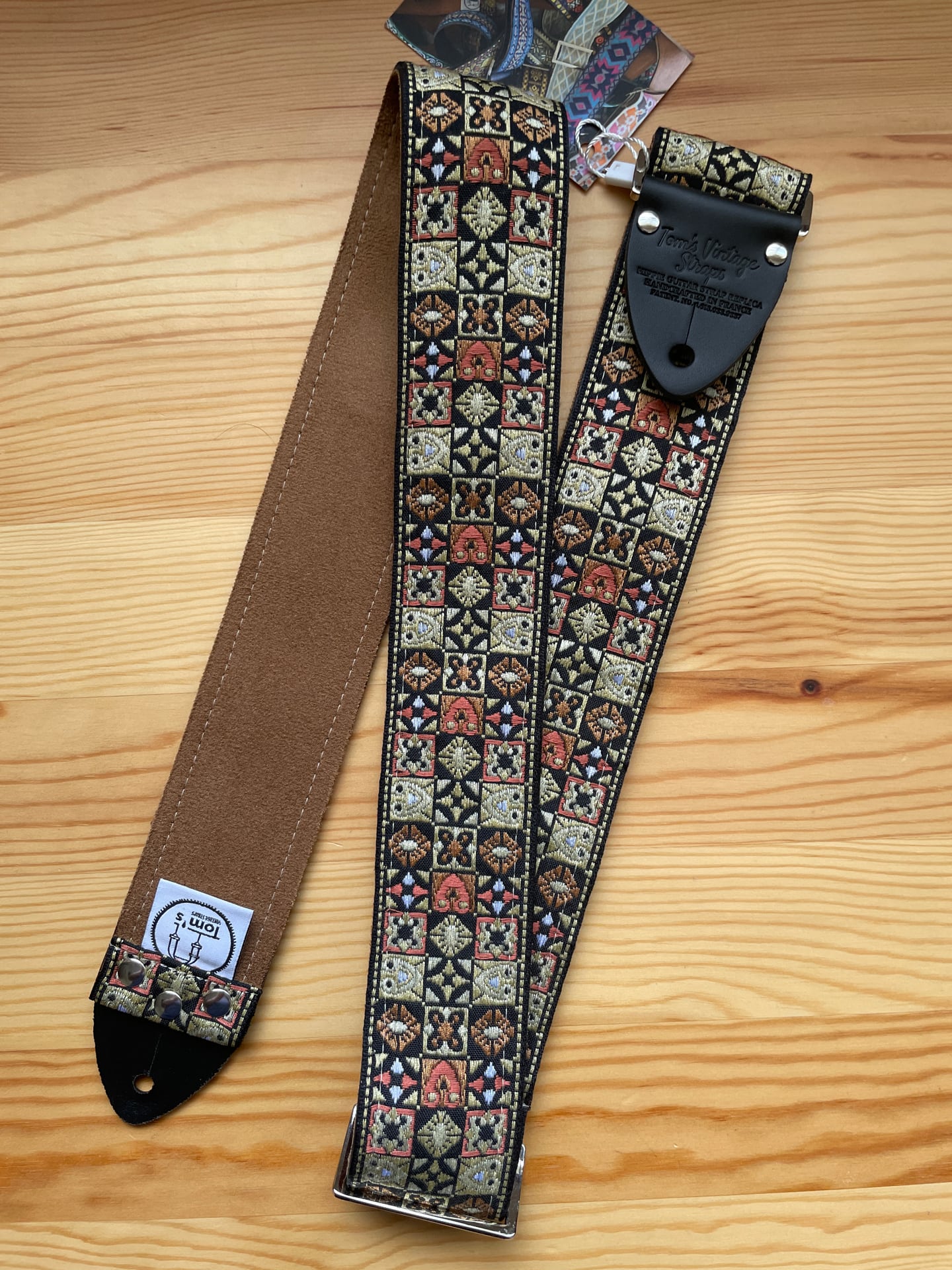 Tom's Vintage Straps Gold 'Woodstock' ハンドメイド ギター