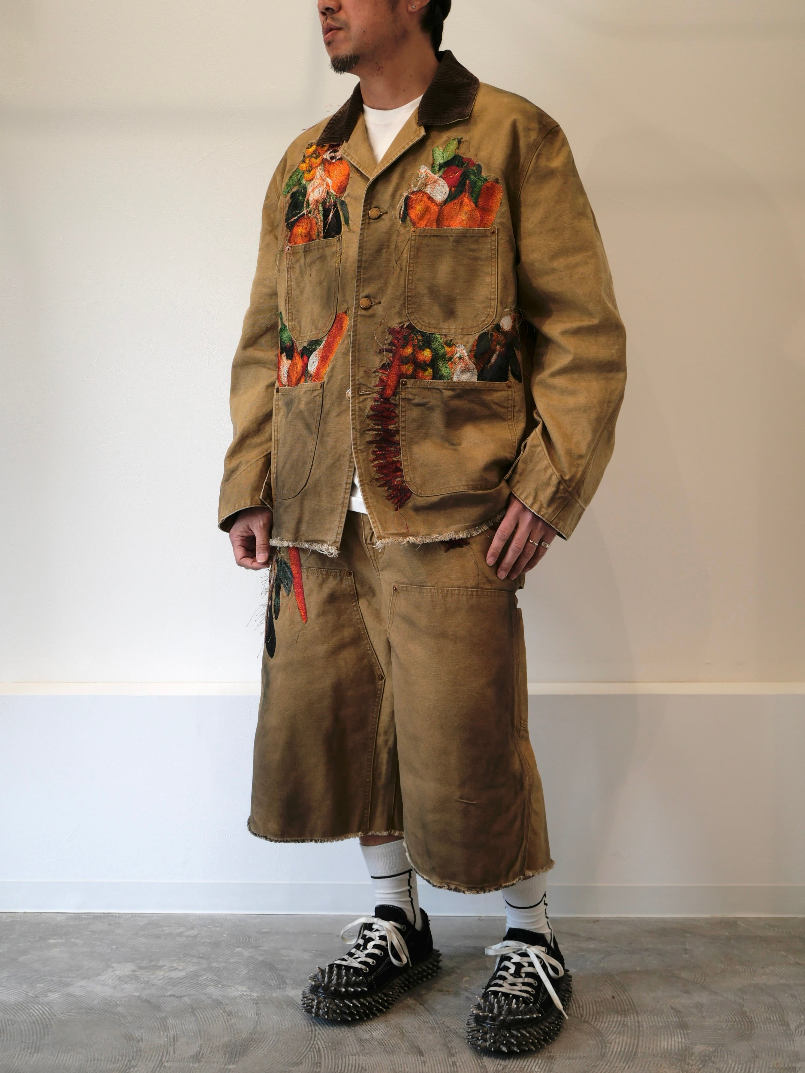 doublet VEGETABLE EMBROIDERY CUT-OFF PANTS | CONSTRUCT1