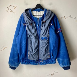 vintage KARL HELMUT denim parachute jacket