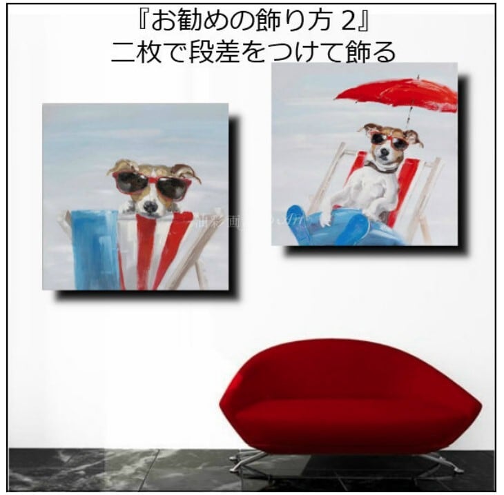 美品 アニマルポップアート油彩画 豚 メガネ 蝶ネクタイピアス 1パネル アニマルポップアート ブタの親子 Sサイズ 油彩画 インテリア