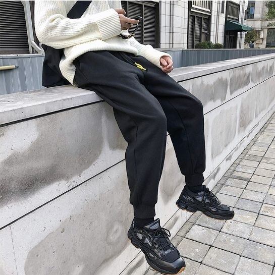 全2色 スウェット ジャージ パンツ 無地 ウエストゴム カジュアル