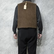 brown corduroy vest