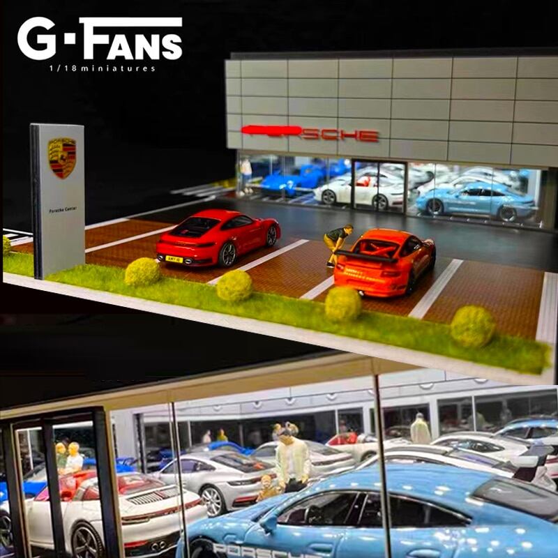 G-FANS ジオラマ 1:64 USB LED 照明駐車場モデルカーガレージ G-FANS ジオラマ 1:64 USB LED 照明駐車場モデルカーガレージ