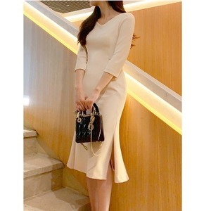 v-neck mermaid blazer dress (2color)＜d2577＞