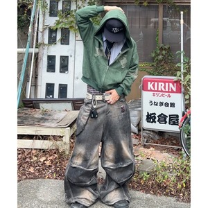 【Lサイズ専用ページ】ストリートパーカー（ダークグリーン） el1195
