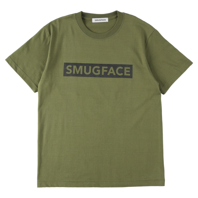 SMUGFACE / ボックスロゴ  Tシャツ  KHAKI   (SFT-001)