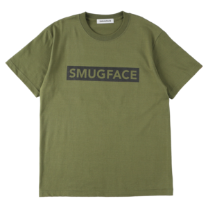 SMUGFACE / ボックスロゴ  Tシャツ  KHAKI   (SFT-001)