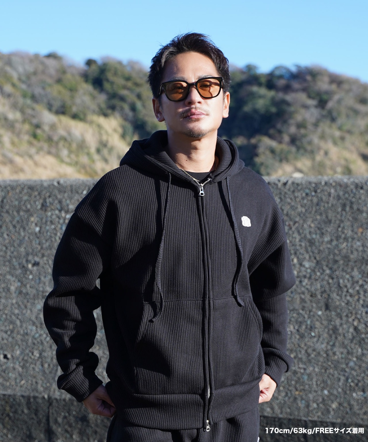 【#Re:room】RR WAPPEN WAFFLE ZIP PARKA［REC740］