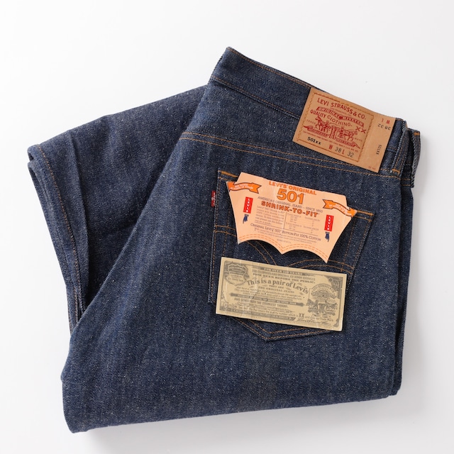 【未使用】90s Levi's 501 special vintage denim dead stock made in USA W38  オリジナル  / ヴィンテージ デニム  デッドストック リーバイス  フラッシャー付 アメカジ 501xx