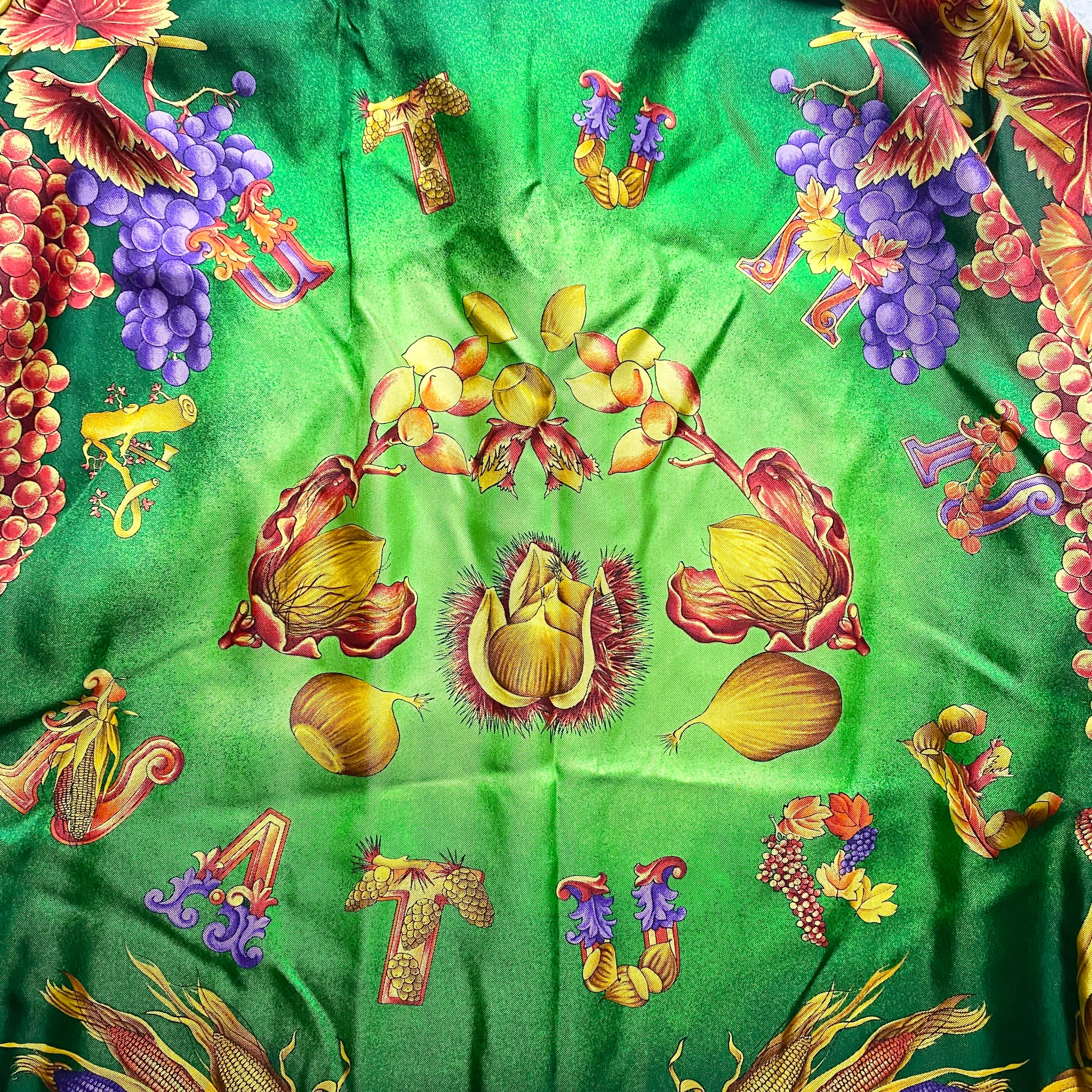vintage GIANNI VERSACE silk shirt “AUTUMN NATURE” | NOIR ONLINE