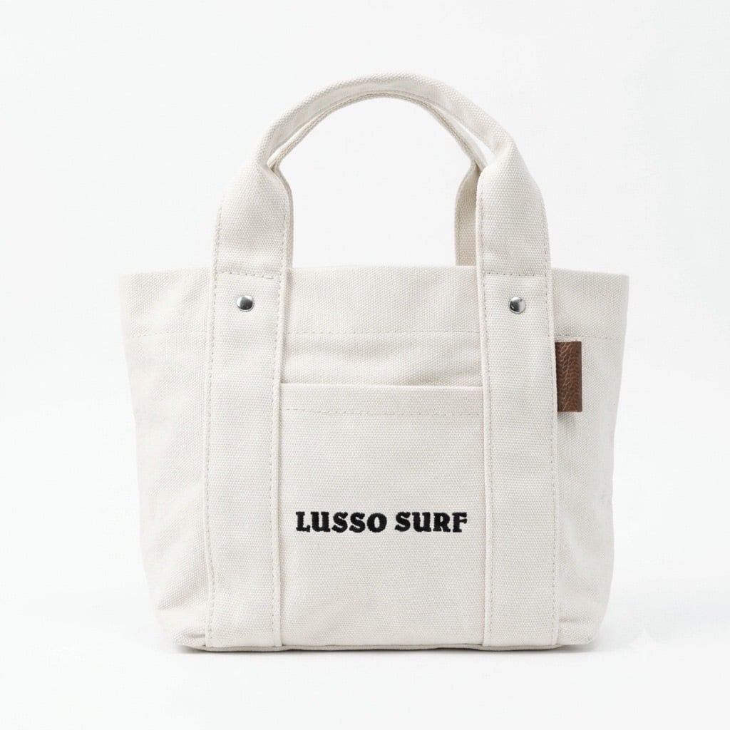Multi Pocket Tote bag 【White】